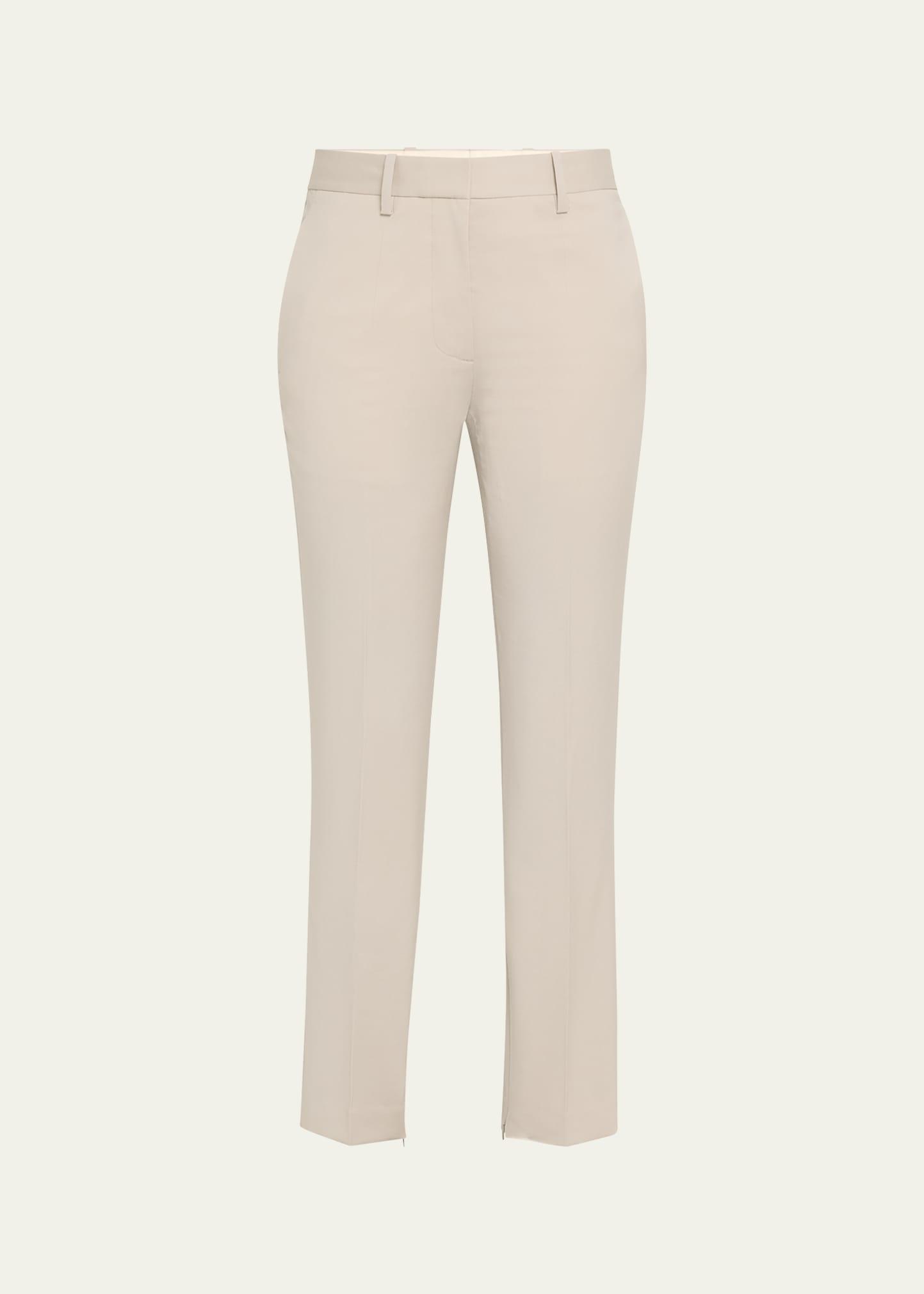 Cropped Slim Zip-Cuff Pants Product Image