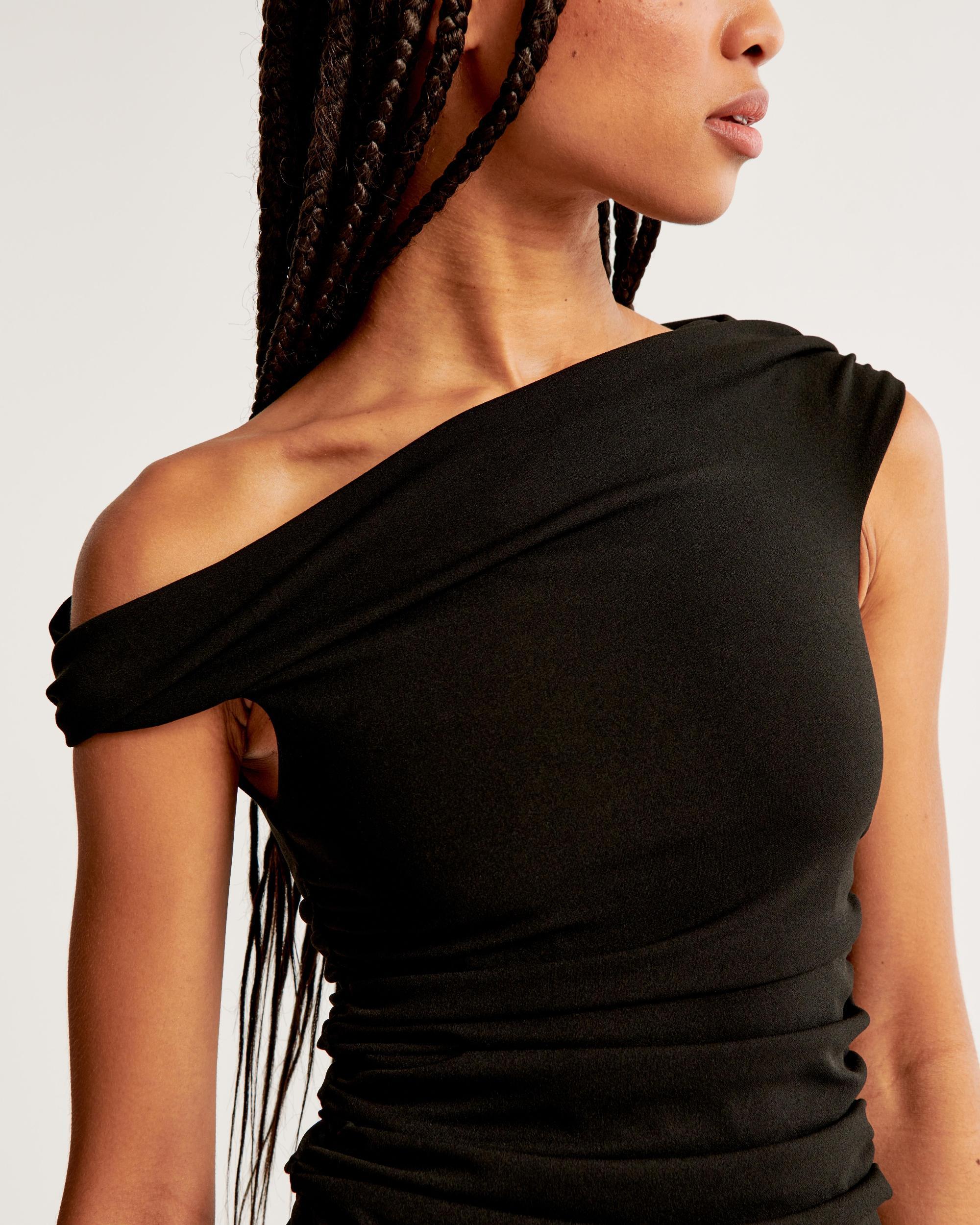 Off-The-Shoulder Twist Ruched Mini Dress Product Image