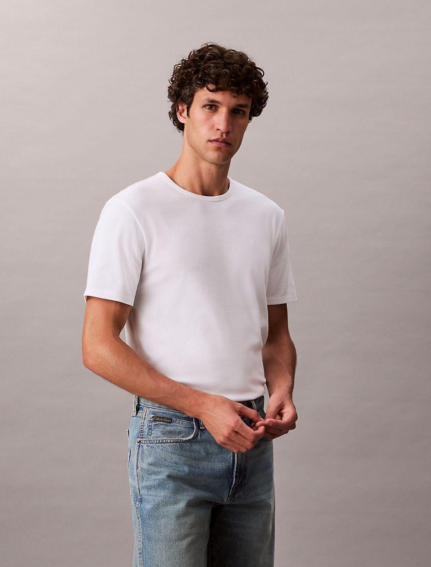 Calvin Klein Mens Cotton Stretch Slim T-Shirt Product Image