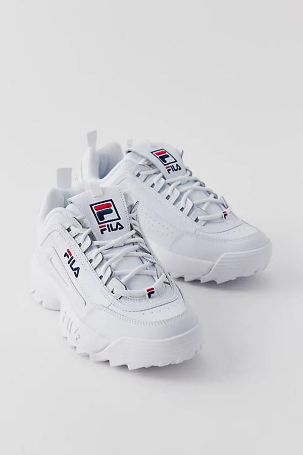 Fila Disruptor II Premium Sneakers White/Fila Navy/Fila Red 11 Product Image