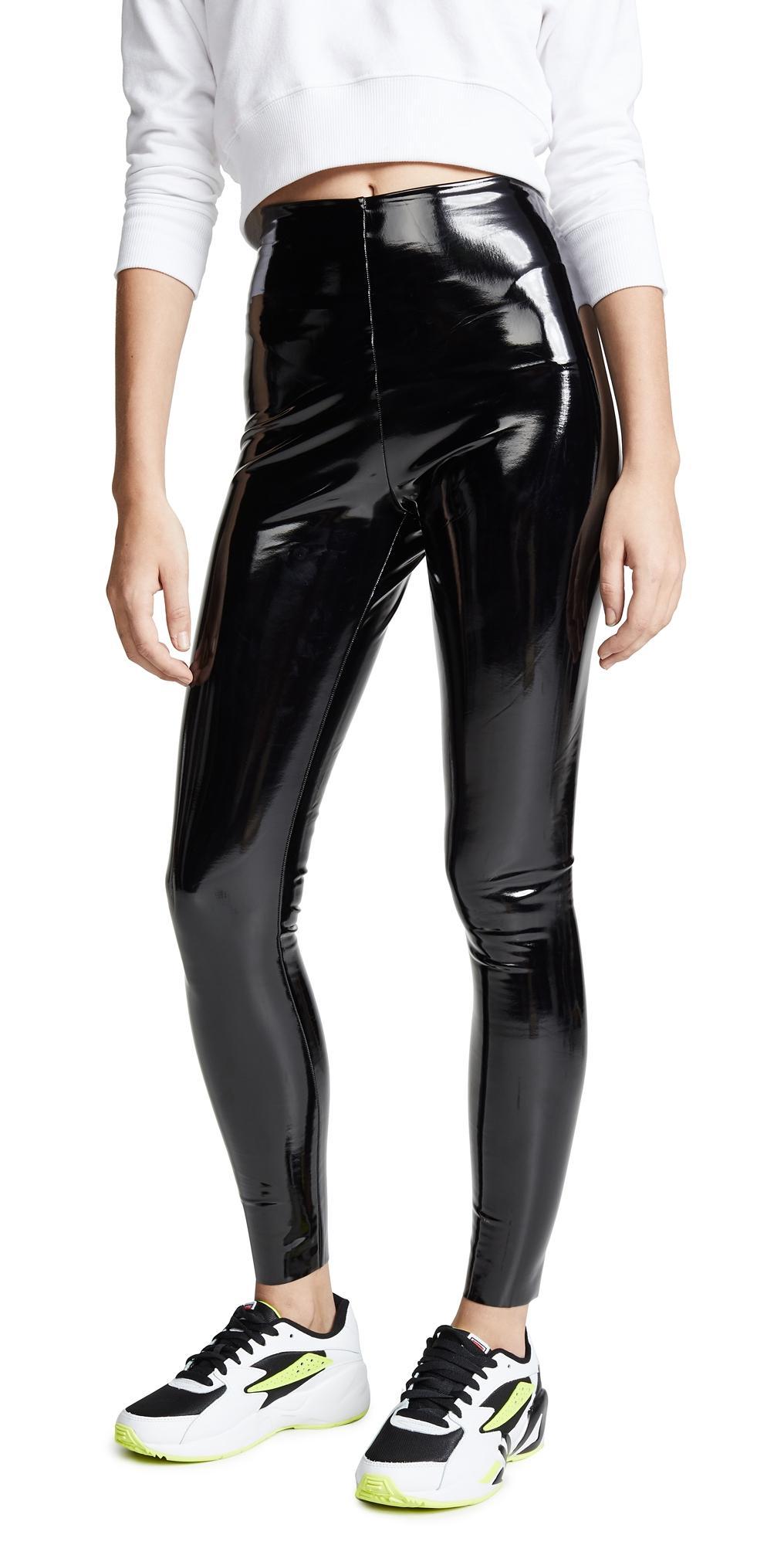 Classic Patent Faux-Leather Firming Leggings Product Image