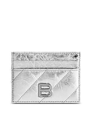 Womens Crush Card Holder Metallized Quilted Product Image