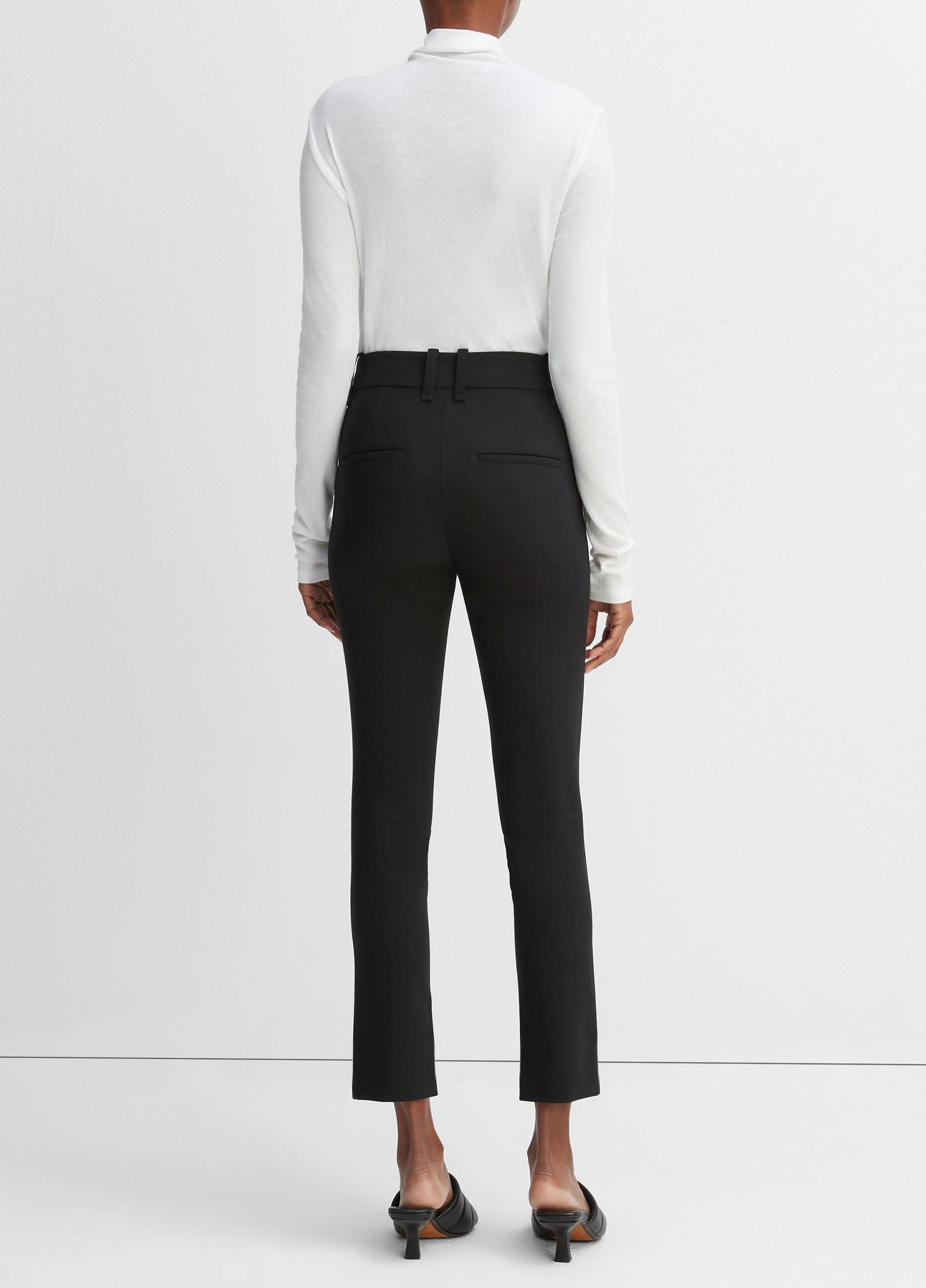 Womens High Rise Cigarette Pant, Black, Size 12 Vince Product Image