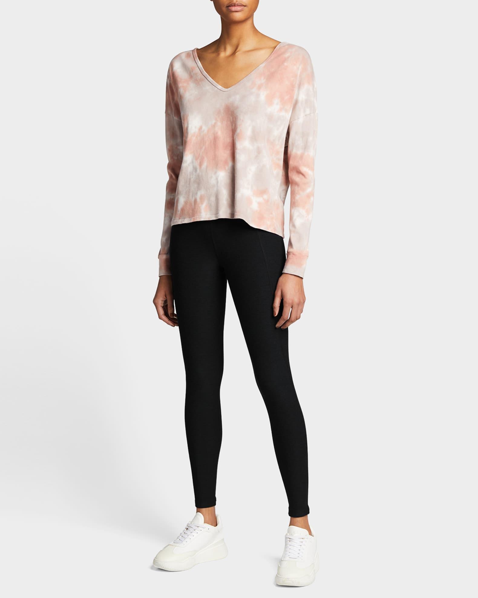 Out Of Pocket Space Dye High-Waist Mid Leggings Product Image