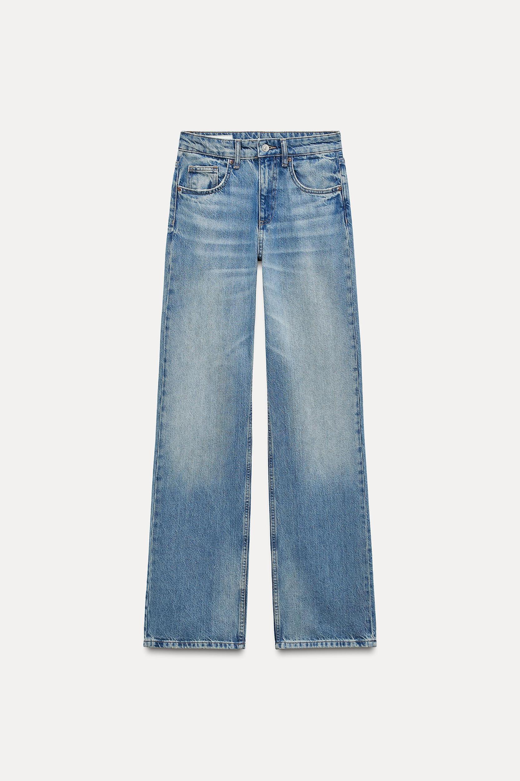 FULL LENGTH TRF MID-RISE WIDE LEG JEANS Product Image