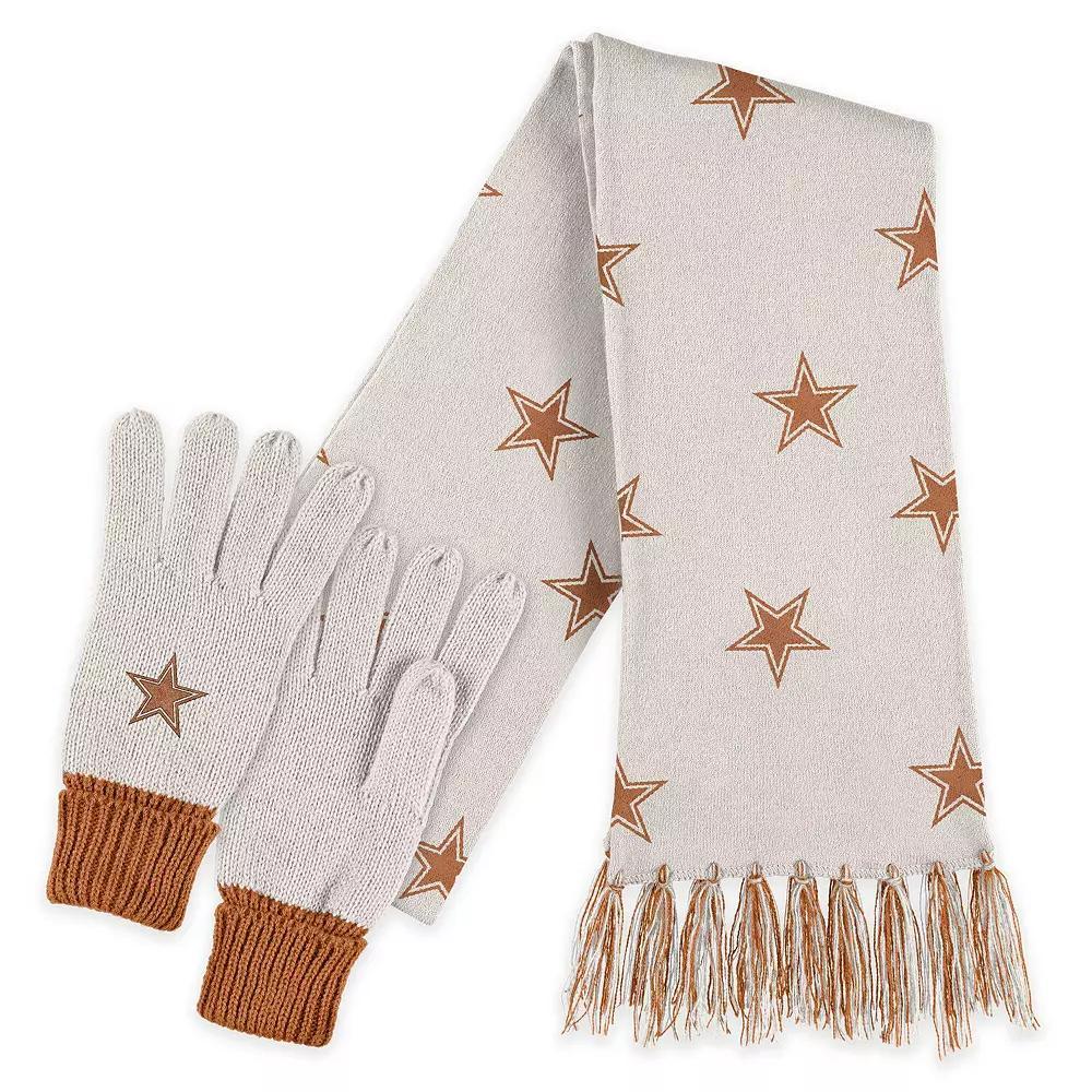 Women's WEAR by Erin Andrews  Dallas Cowboys Tonal Scarf & Glove Set, Team Product Image