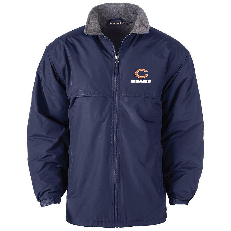 Men's Dunbrooke Navy Chicago Bears Triumph Fleece Full-Zip Jacket, Size: Small, Blue Product Image