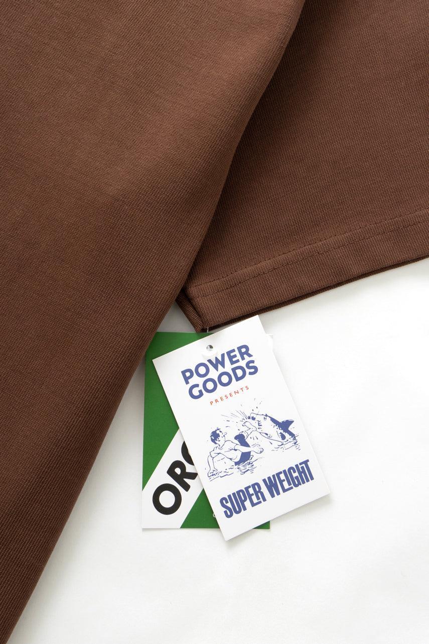 Power Goods - Super Weight T-Shirt - Brown Product Image