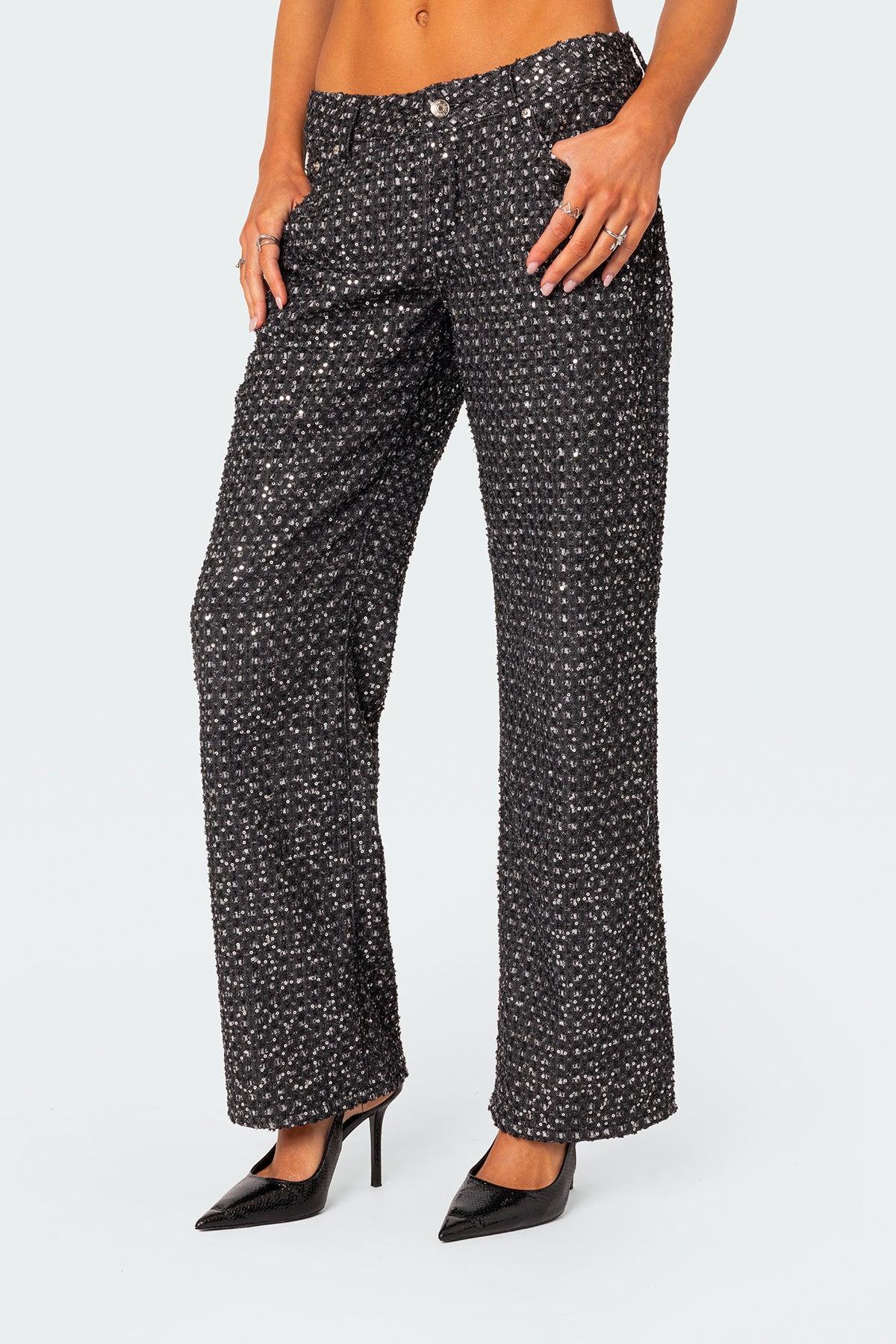 Nyah Sequin Loose Fit Jeans Product Image