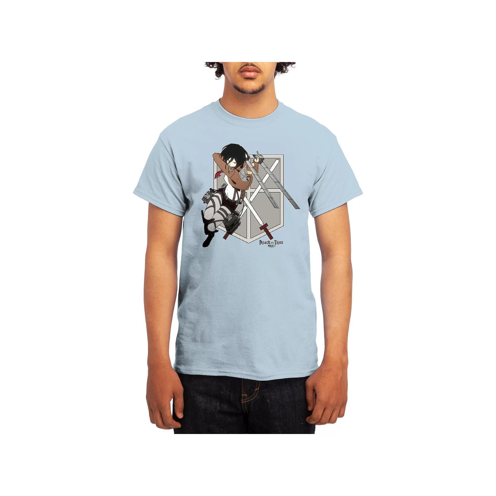 Men's Attack on Titan Mikasa Flying Emblem Tee, Boy's, Size: XXL, Green Product Image