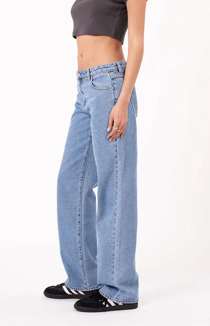 ABRAND Women's 99 Gigi Low Rise Baggy Jeans Product Image