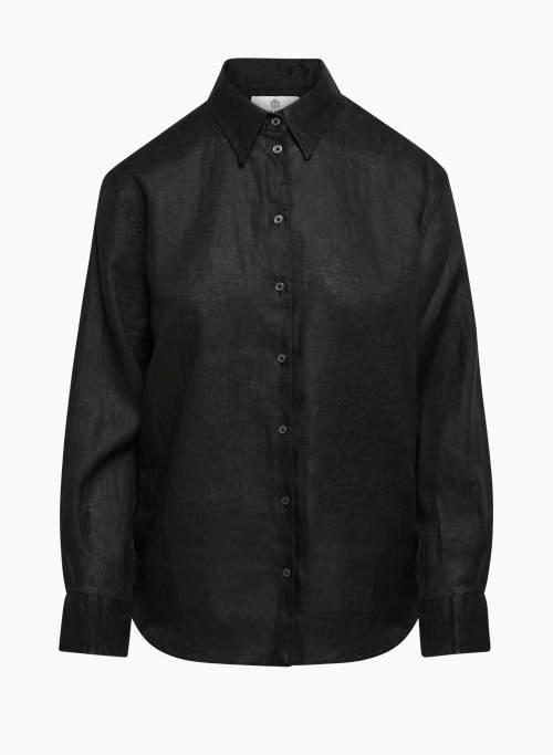 essential relaxed linen shirt Product Image
