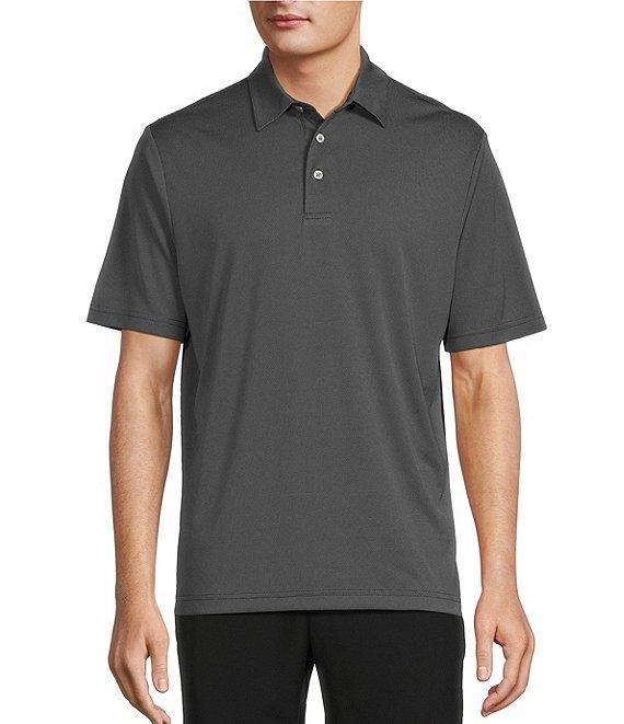 Roundtree & Yorke Performance Placed Jacquard Polo Shirt Product Image