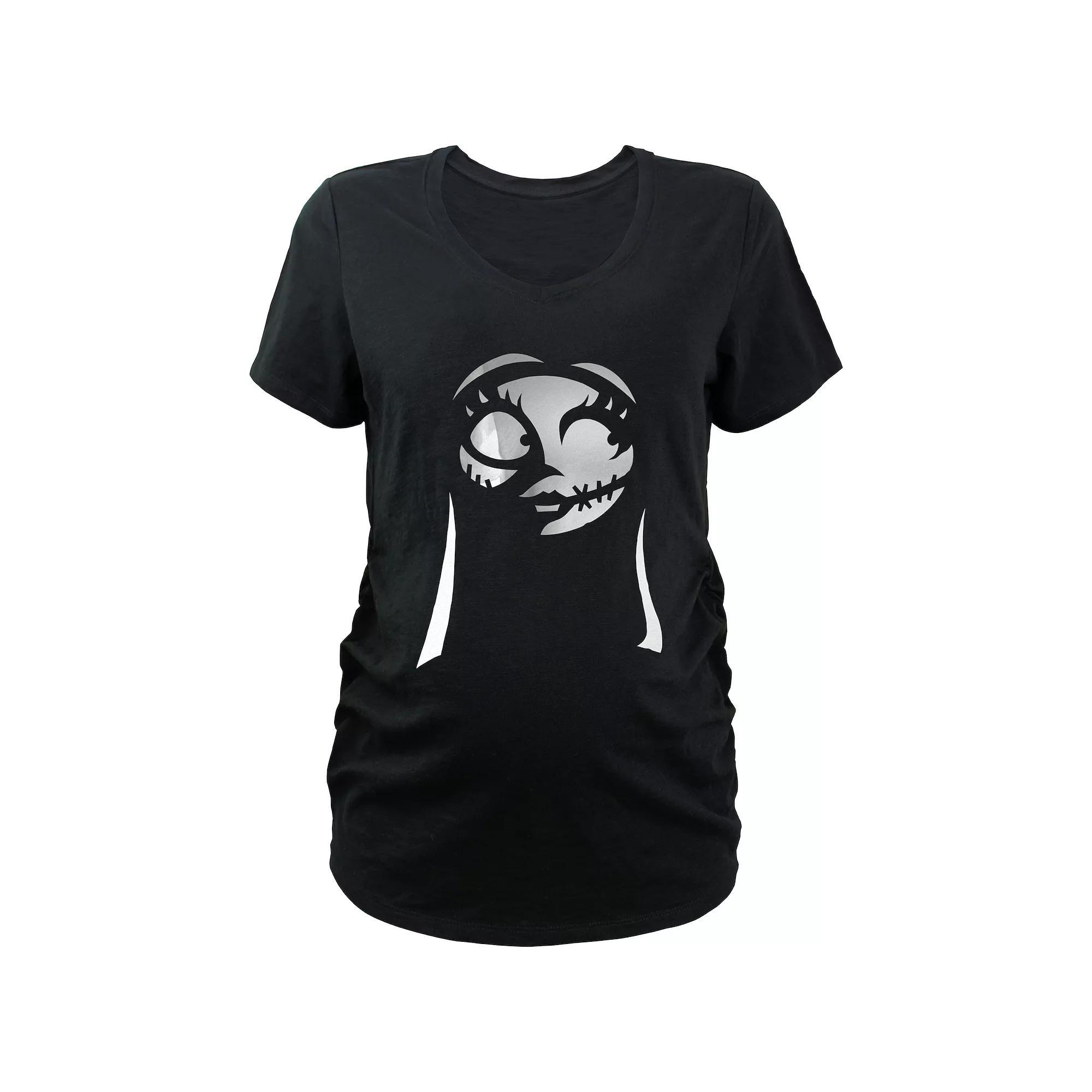 Disney's The Nightmare Before Christmas Sally Profile Maternity Graphic Tee, Women's, Size: XL-Mat, Black Product Image