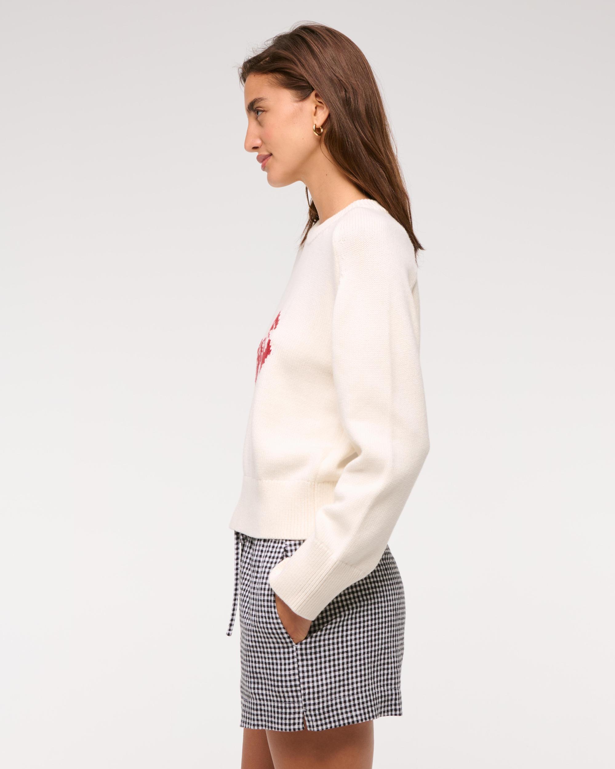 The A&F Madeline Textural Crew Sweater Product Image