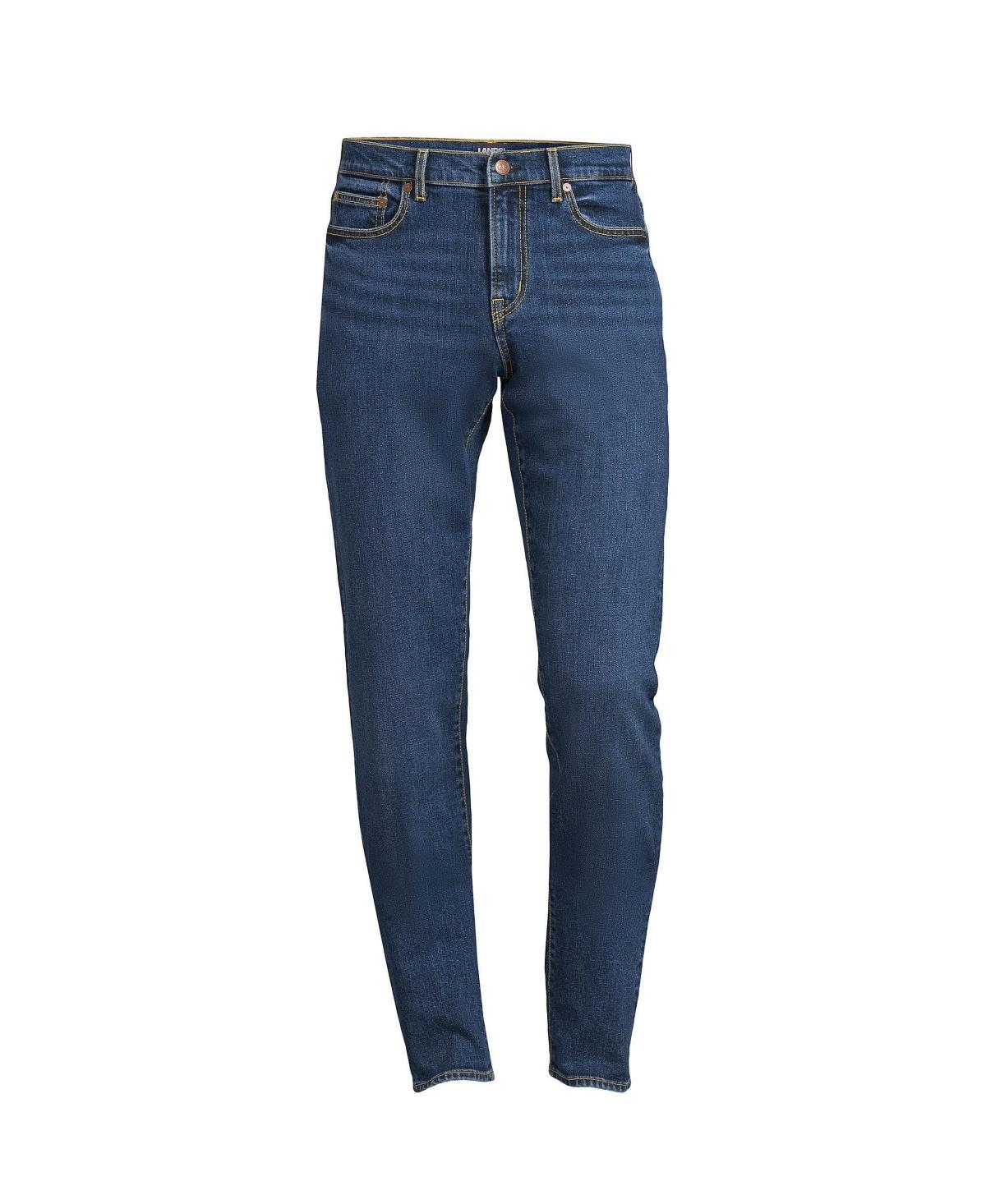 Mens Lands End Recover 5-Pocket Slim Fit Denim Jeans Product Image