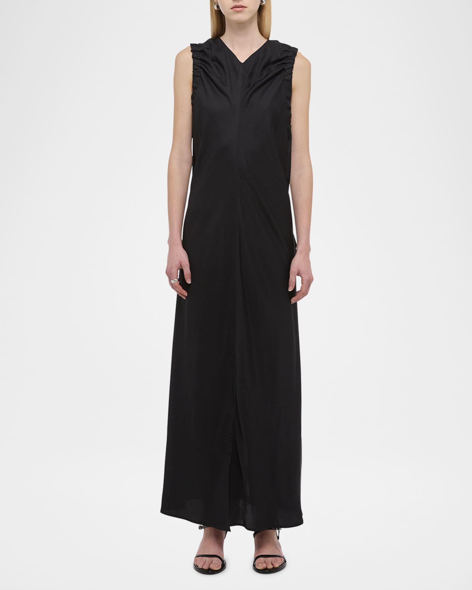 Ruched Sleeveless Maxi Dress Product Image