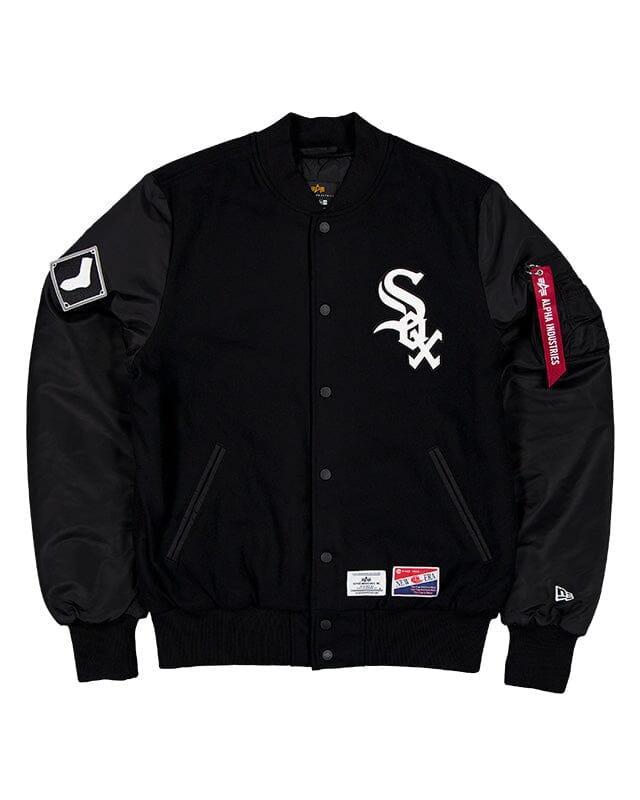 CHICAGO WHITE SOX X ALPHA X NEW ERA WOOL VARSITY MA-1 BOMBER JACKET Product Image