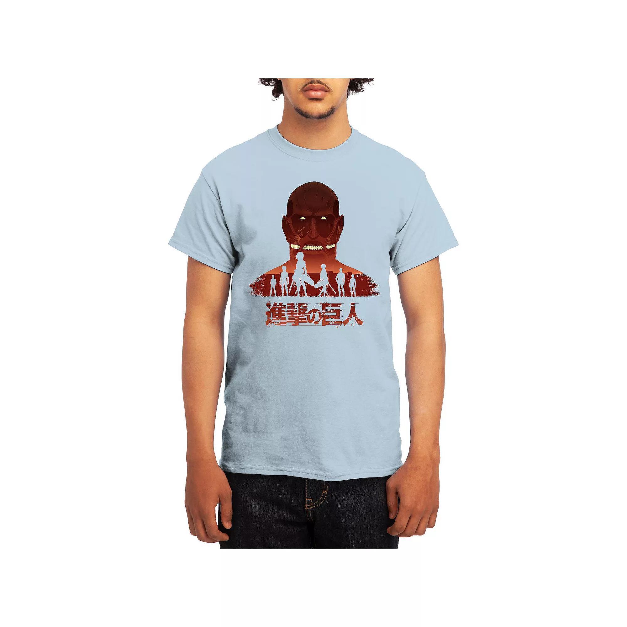 Men's Attack on Titan Distressed Scout Symbol Graphic Tee, Boy's, Size: Medium, Green Product Image