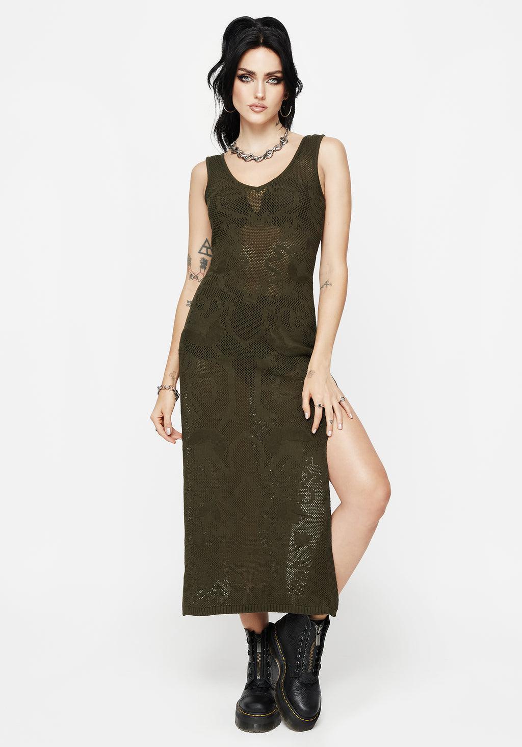 Tulip Jacquard Knit Cami Maxi Dress Product Image