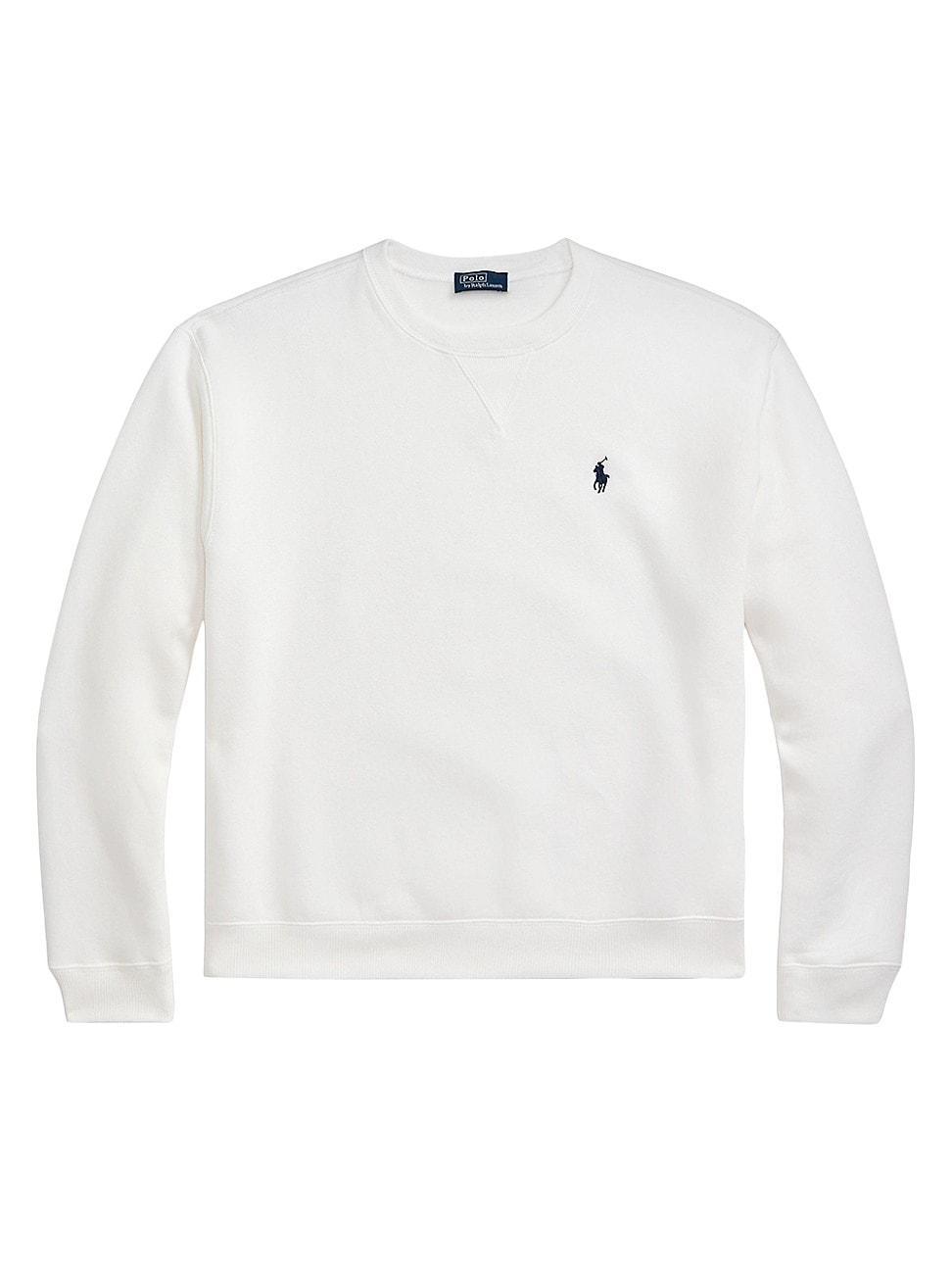 Womens Embroidered Logo Fleece Crewneck Sweatshirt Product Image