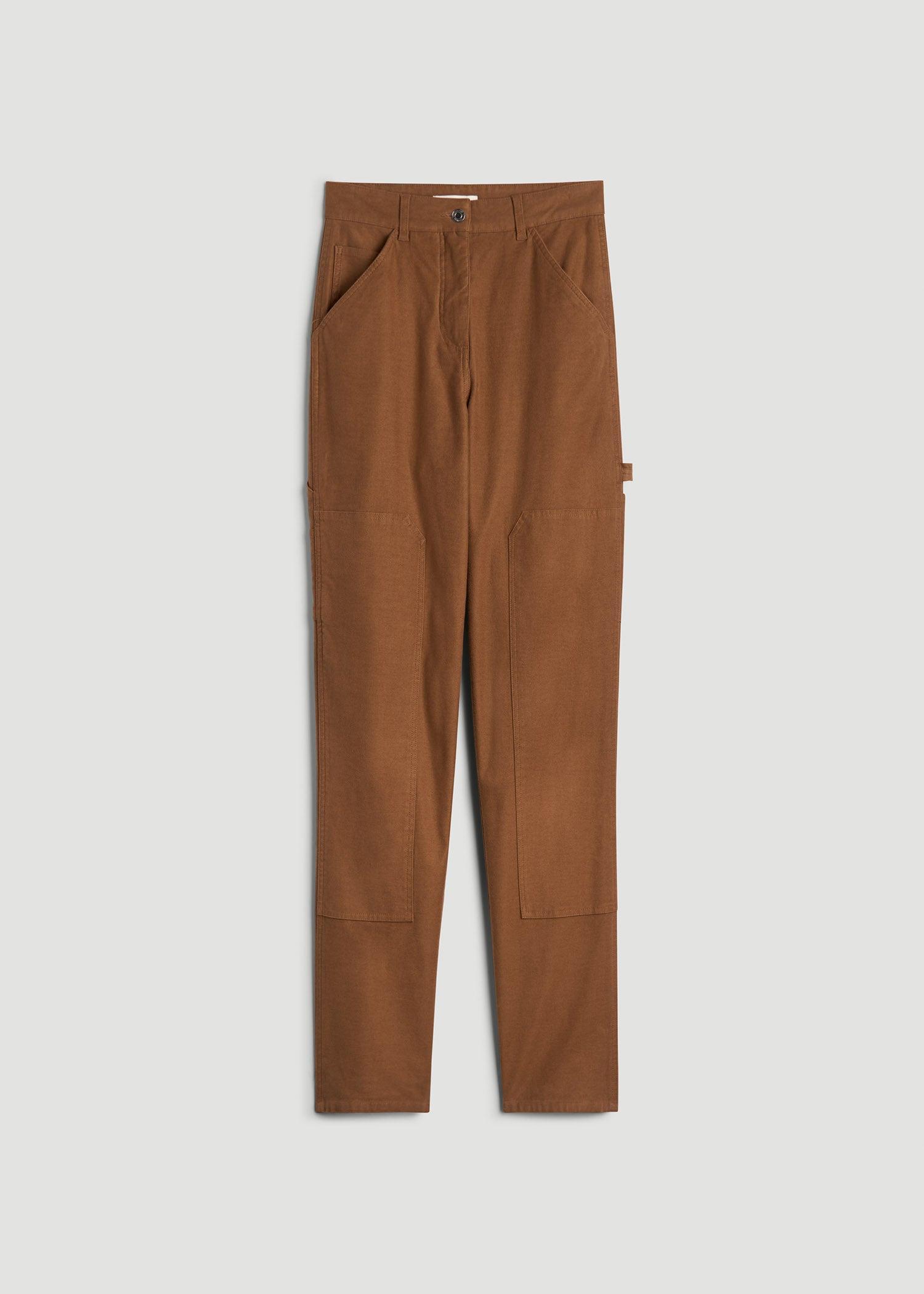 High-Waisted Carpenter Pocket Pants for Tall Women in Nutshell Product Image