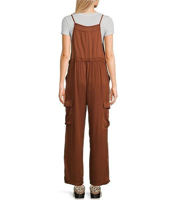 Angie Overall With Tie Waist And Pockets Jumpsuit Product Image
