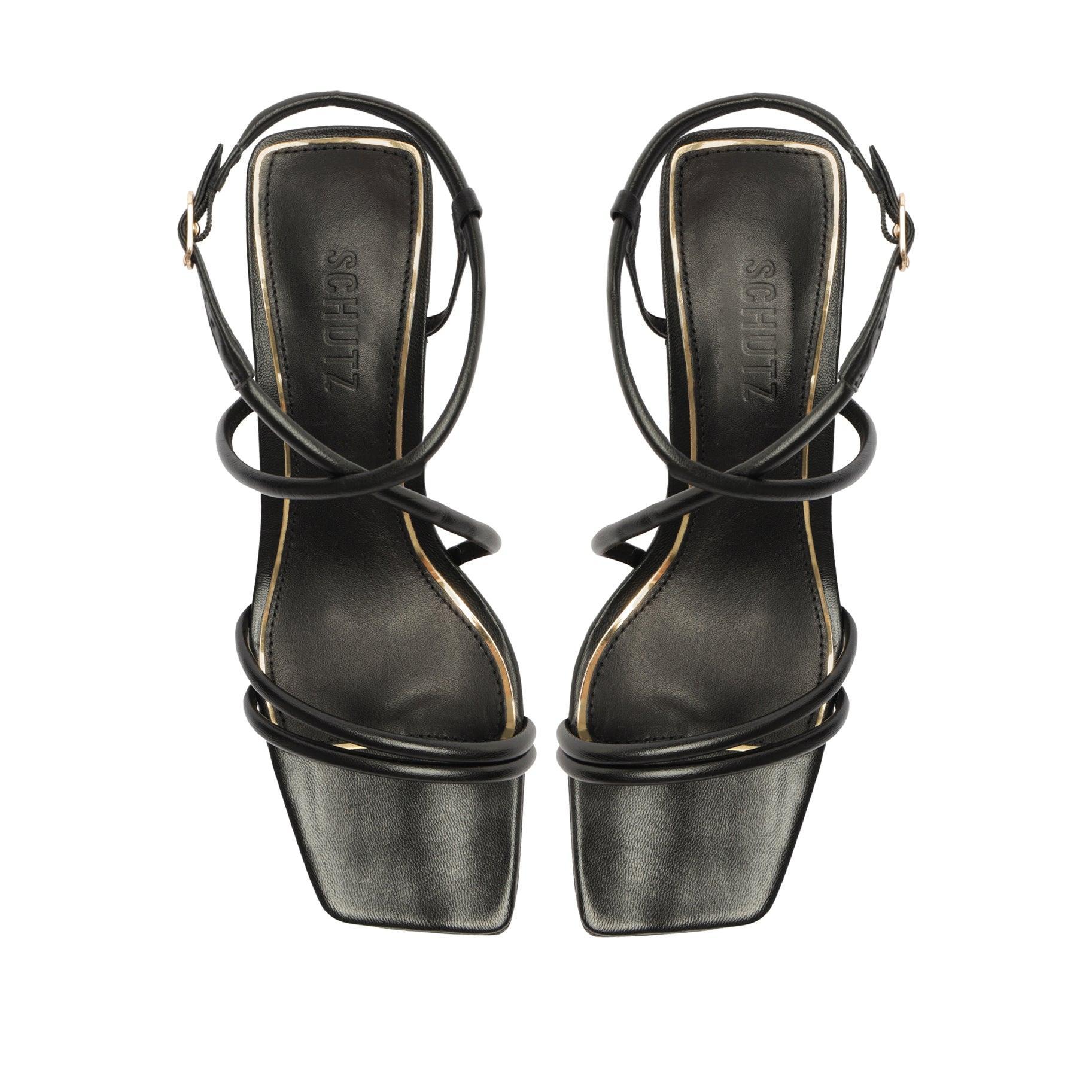 Aimee Block Leather Sandal Product Image