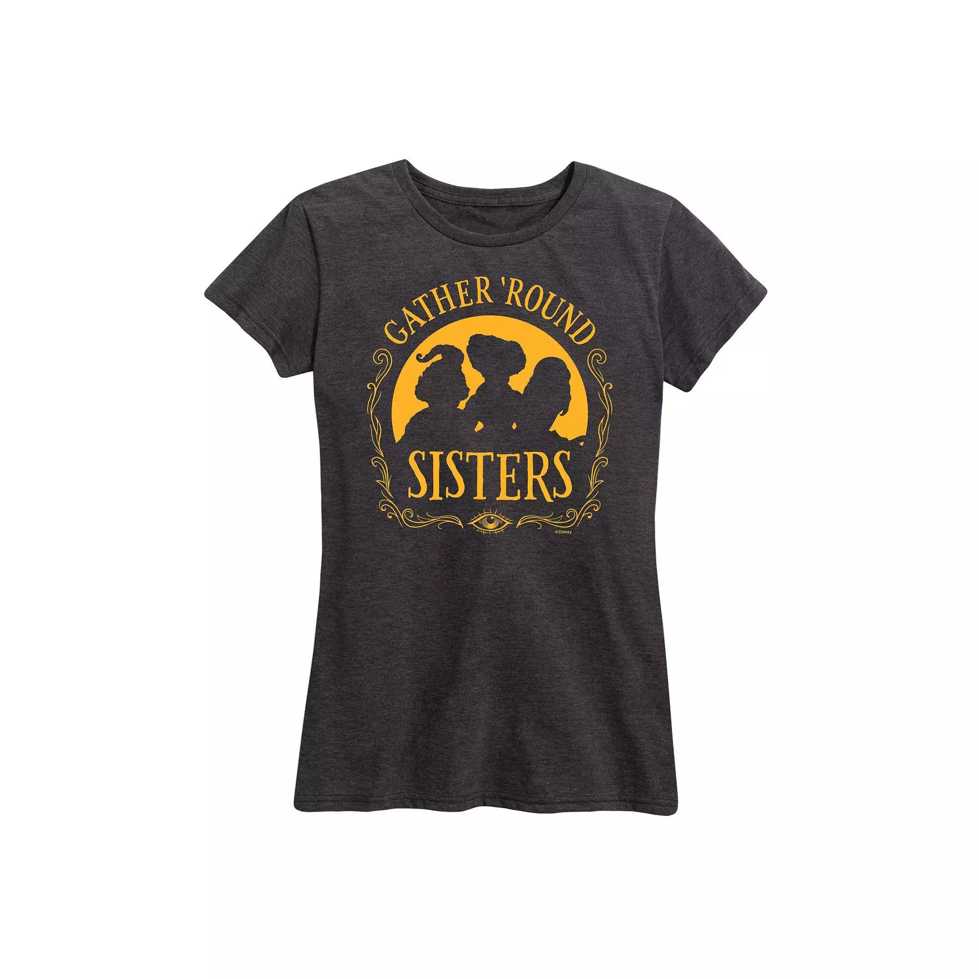 Disneys Hocus Pocus Womens Gather Round Sisters Graphic Tee, Girls Product Image
