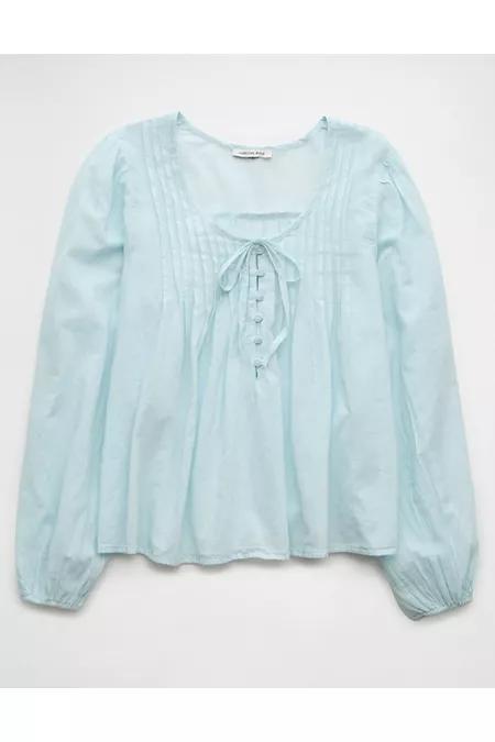 AE Long-Sleeve Breezy Boho Blouse Women's Product Image