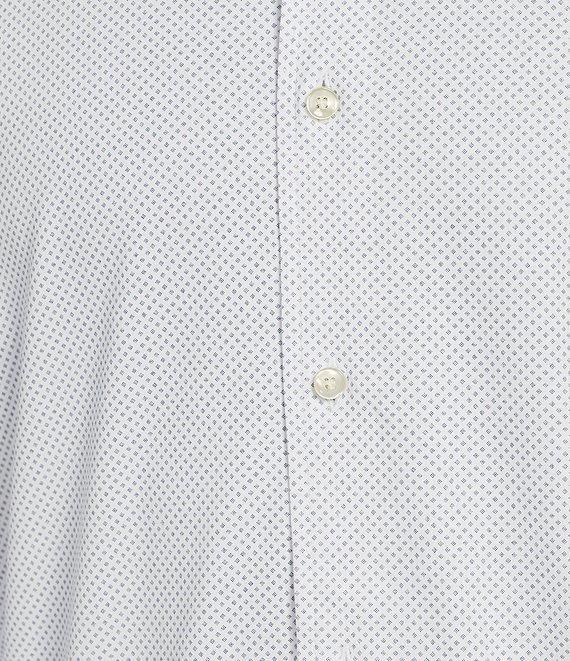 Daniel Cremieux Signature Label Diamond Print Luxe Stretch Long Sleeve Woven Shirt Product Image