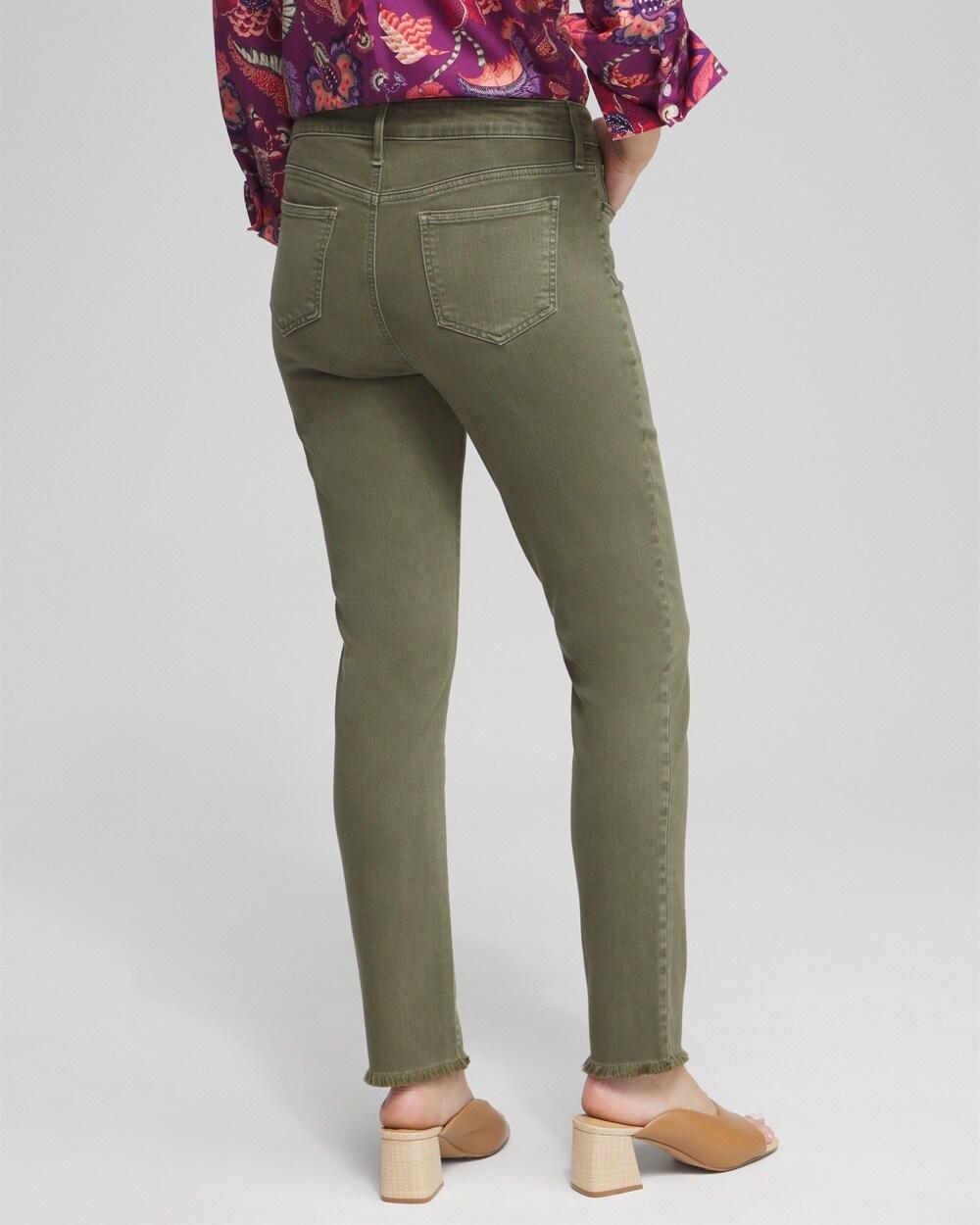 Girlfriend Fray Hem Ankle Jeans Product Image