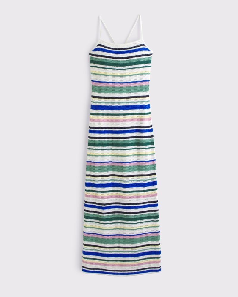 Crochet-Style Maxi Dress Product Image