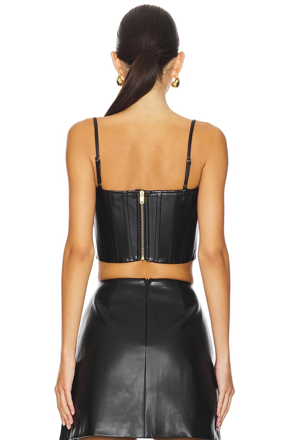 Nadia Faux Leather Corset SAU LEE Product Image