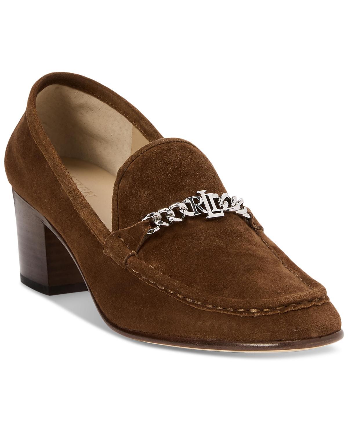 Lauren Ralph Lauren Womens Winslet Chain Hardware Loafer Pumps Product Image