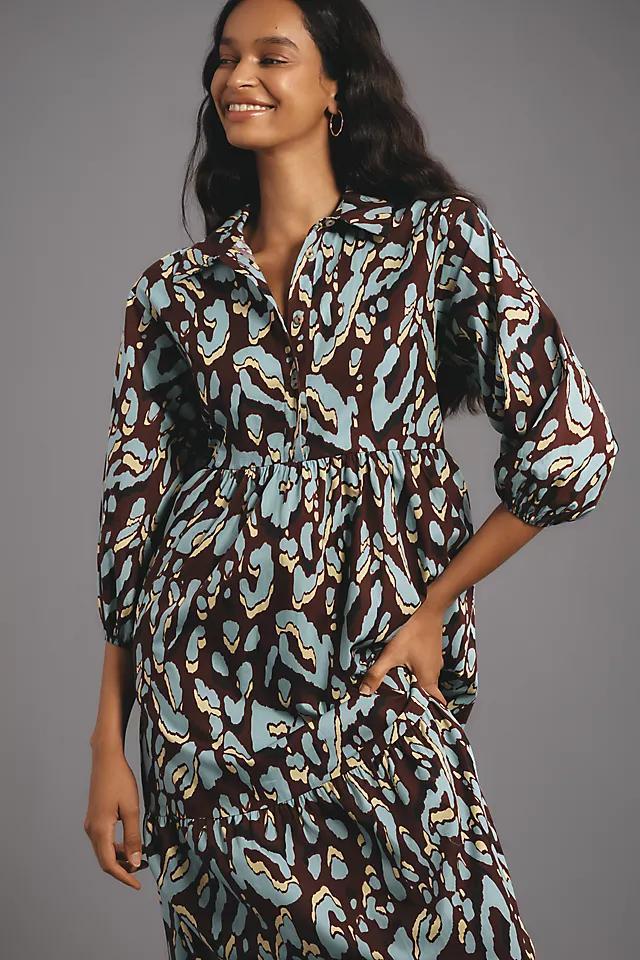 The Bettina Tiered Shirt Dress by Maeve Product Image