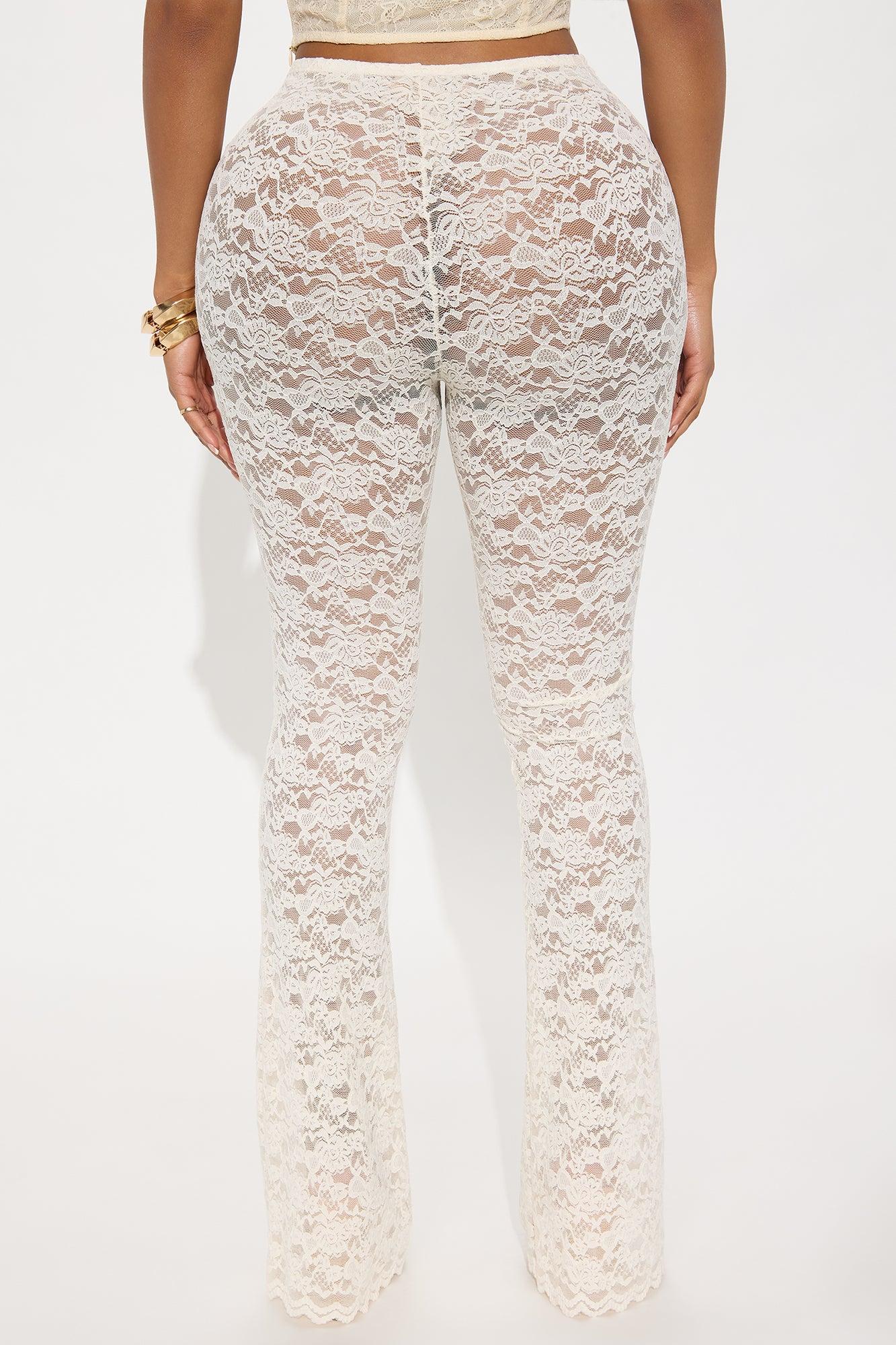 Lorah Lace Flare Pant - Cream Product Image