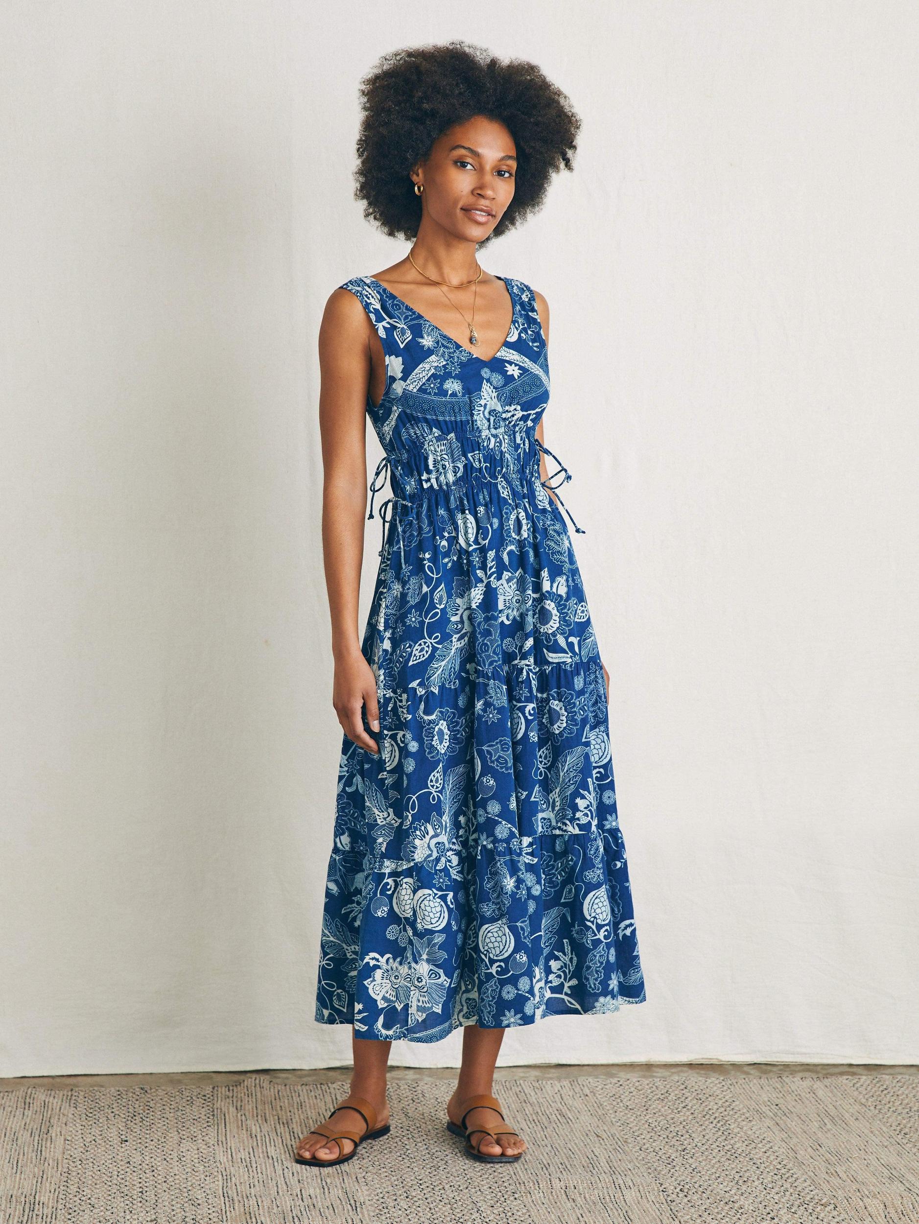 Sandbar Maxi Dress - Blue Kenji Floral Female Product Image