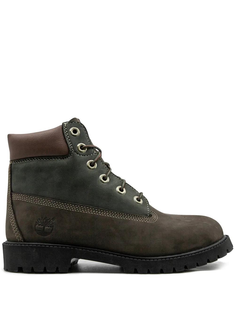 6 Inch Premium "Dark Brown/Green" boots Product Image