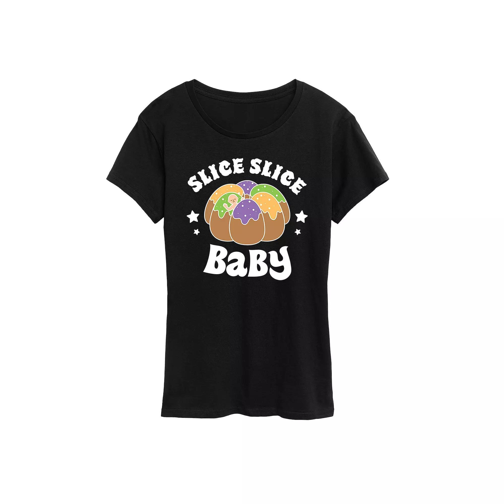 Womens Slice Slice Baby Graphic Tee Blue Product Image