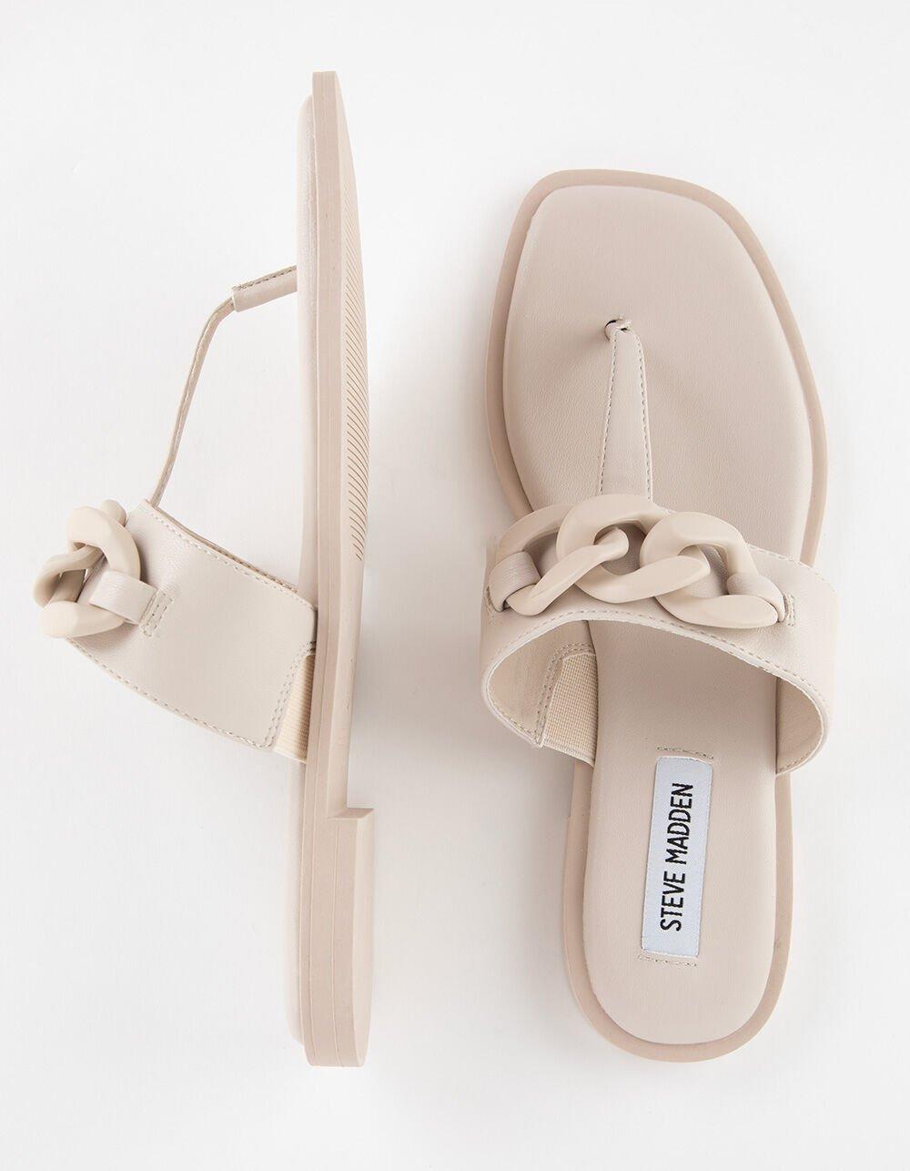 STEVE MADDEN Artistt Womens Flip Flops - TAN Product Image