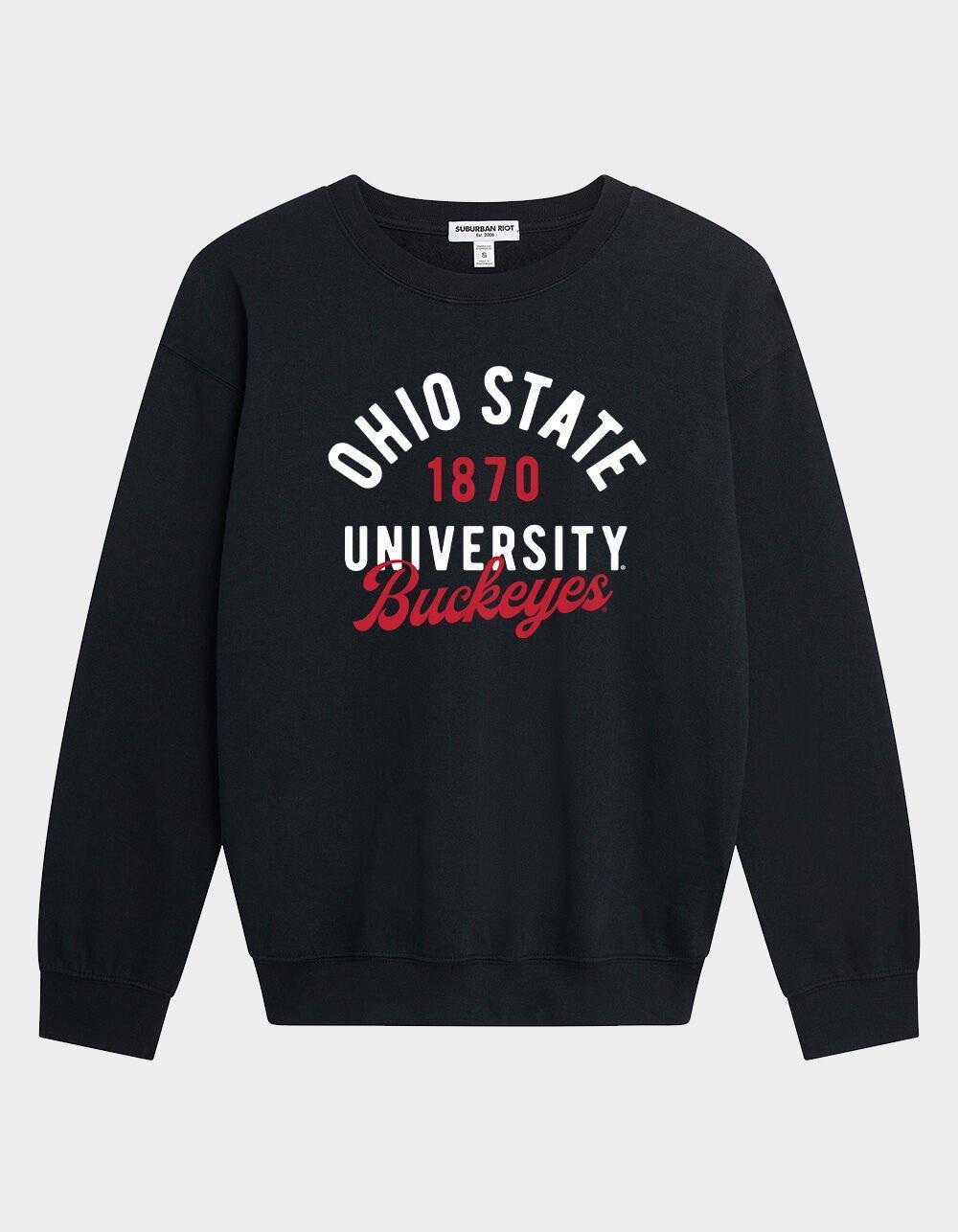 THE OHIO STATE UNIVERSITY Official Classic Script Womens Crewneck Fleece Product Image