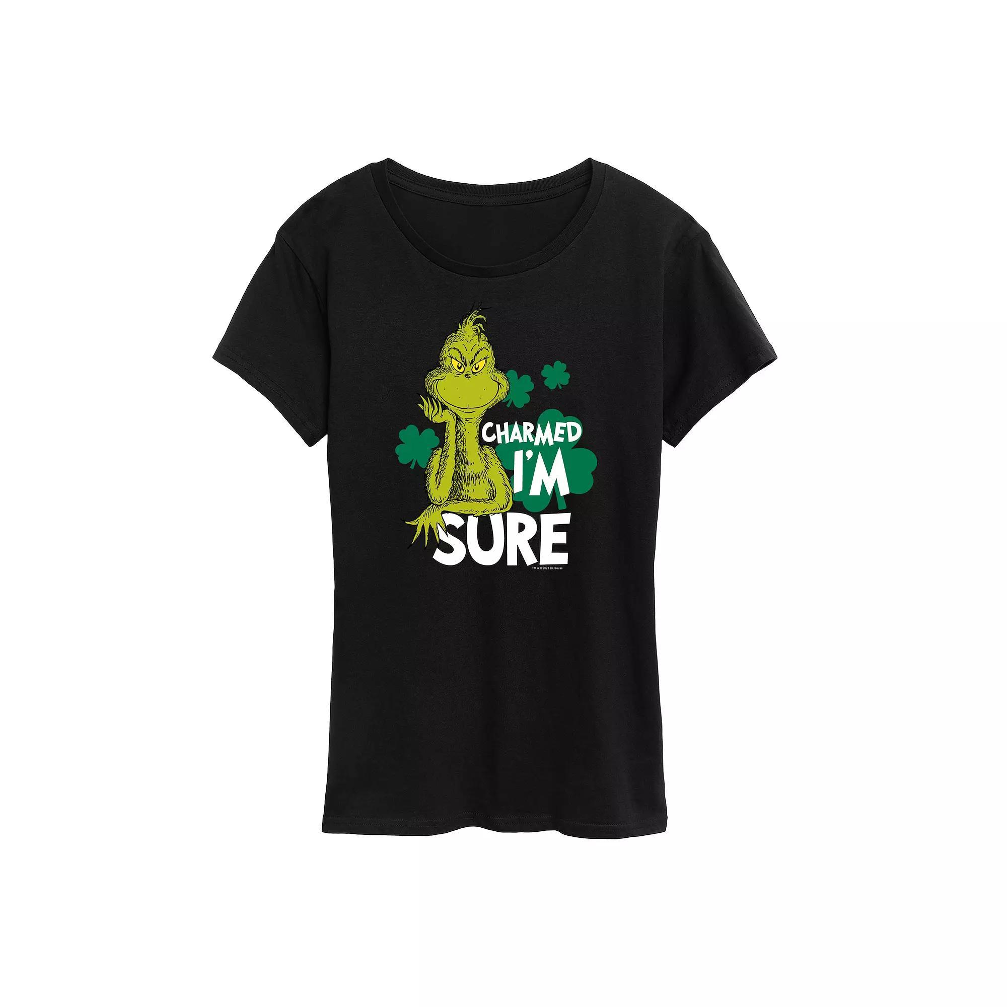Women's Dr. Seuss Charmed I'm Sure Graphic Tee, Size: Large, Heather Grey Product Image