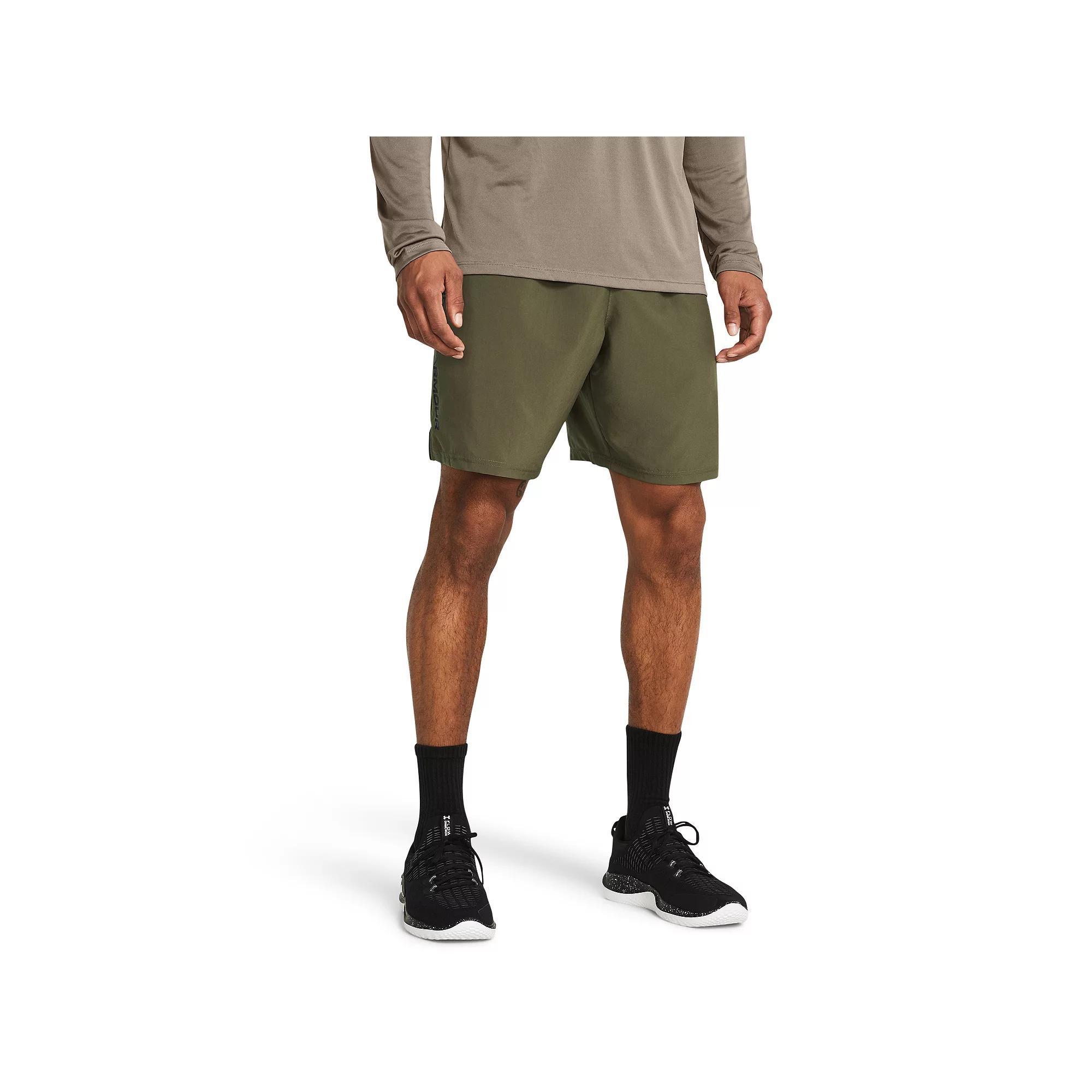 Big & Tall Under Armour Woven Wordmark Shorts, Men's, Size: XL Tall, Marine Od Green Product Image