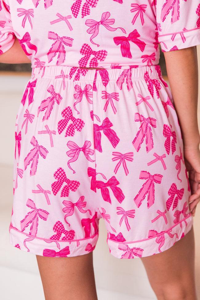 Good To Get Away In Put A Bow On It Pajama Shorts SALE Product Image