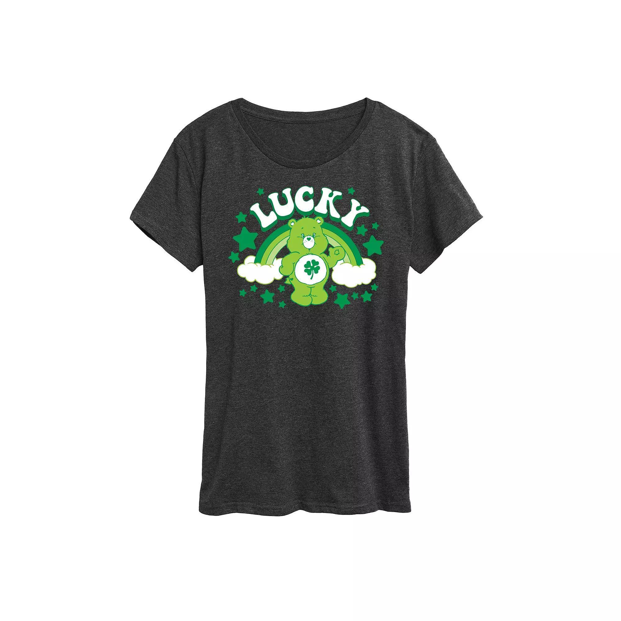 Women's Care Bears Lucky Graphic Tee, Girl's, Size: XL, Blue Product Image