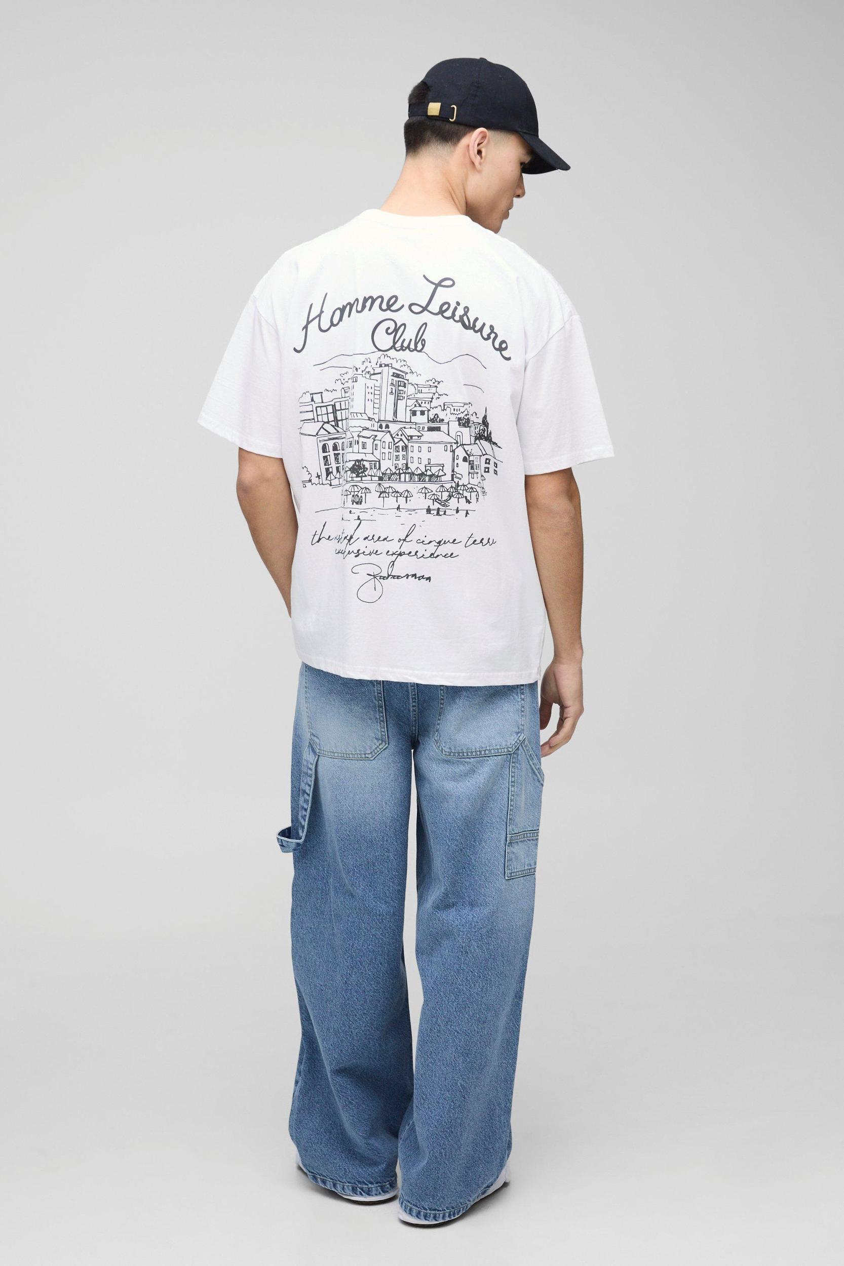 Oversized Homme Resort T-Shirt | boohooMAN USA Product Image