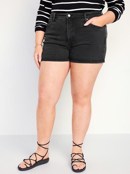 High-Waisted OG Jean Shorts -- 3-inch inseam Product Image
