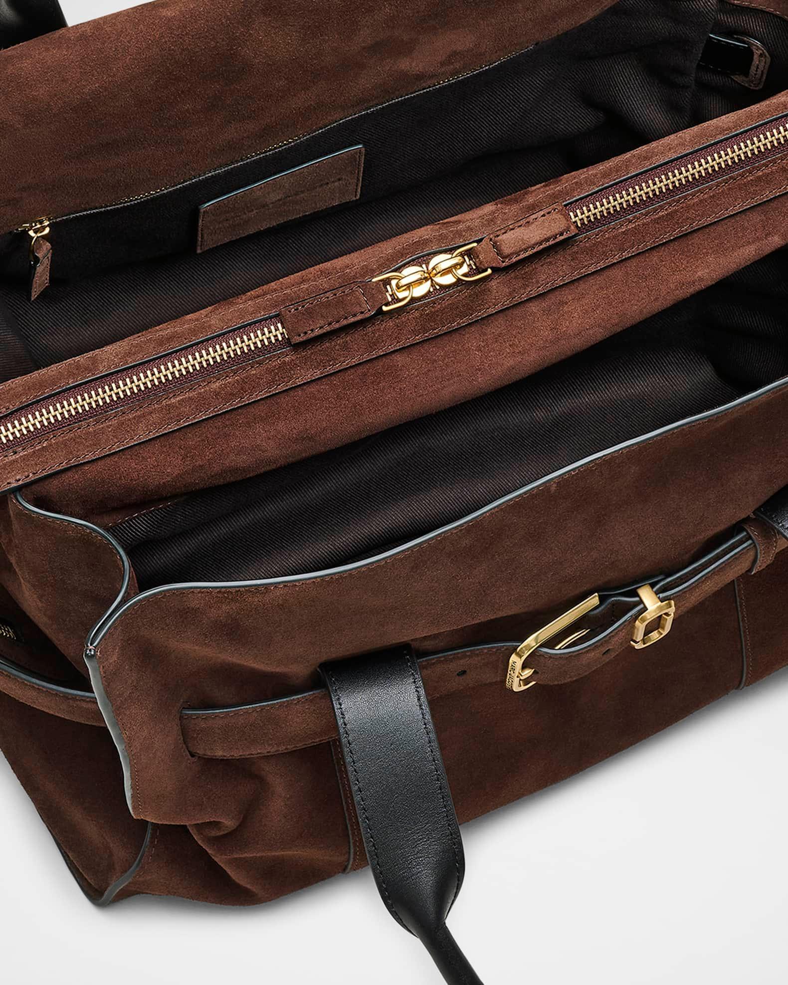 The Dakota Belted Suede Tote Bag Product Image