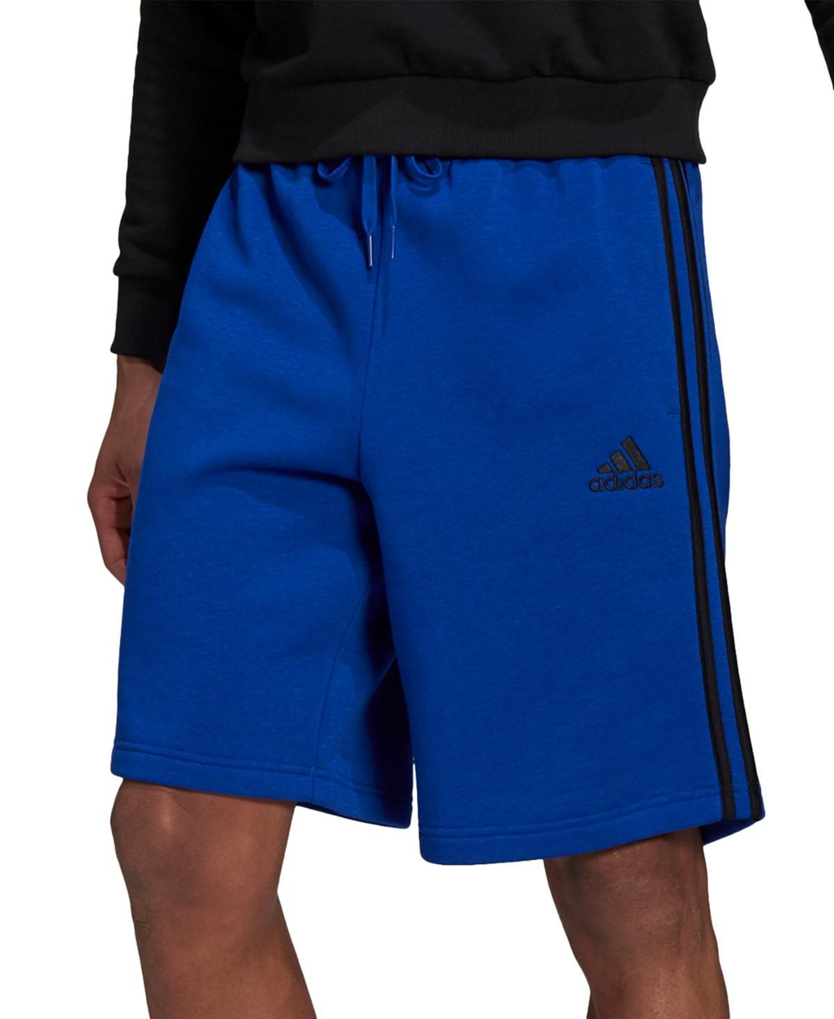 adidas Mens adidas Essentials 3-Stripes Fleece Shorts - Mens Medium Grey Heather Product Image